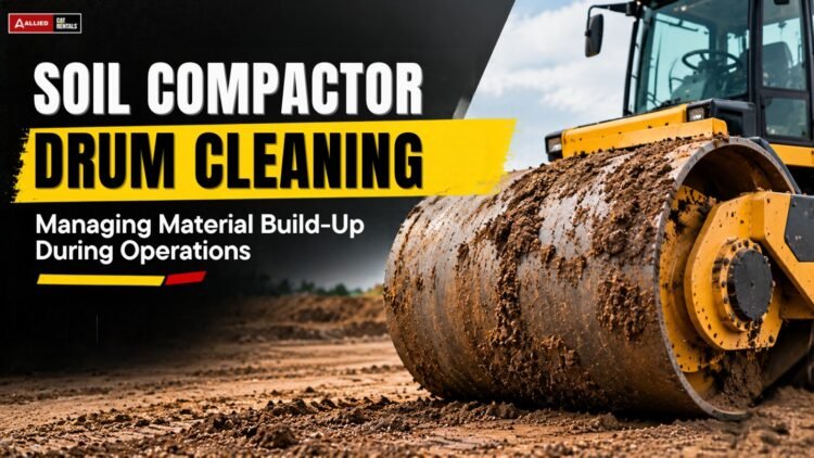 Soil Compactor Drum Cleaning: Managing Material Build-Up During Operations